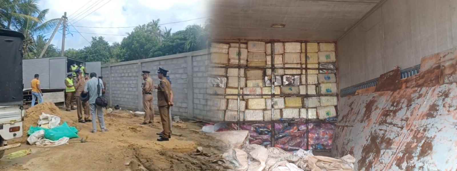 දකුණු පළාතෙන් 600Kgකට අධික මත්ද්‍රව්‍ය ප්‍රමාණයක්